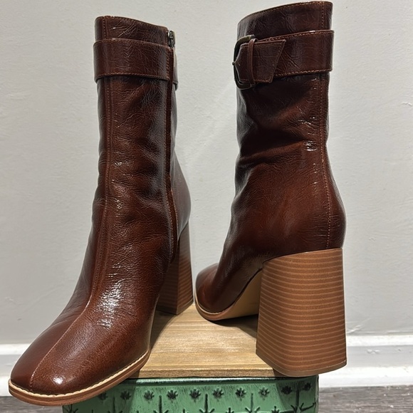 Nine West Brown Heeled Boots for Stylish Comfort - Picture 9 of 12